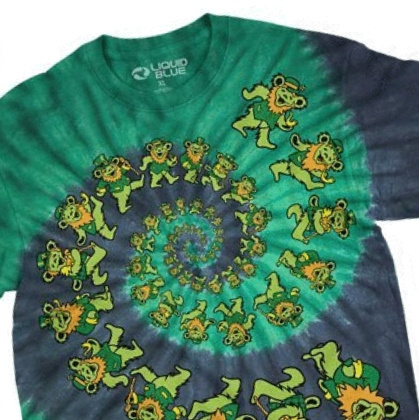 grateful dead spiral bears shirt