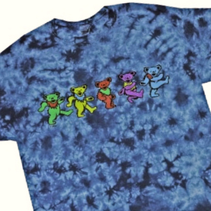 Grateful Dead - Bi-Plane Bears Tie Dye T-Shirt