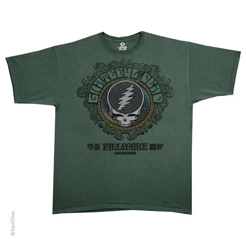 Grateful Dead Bold Color SYF with Bears T-Shirt L Heather Brown